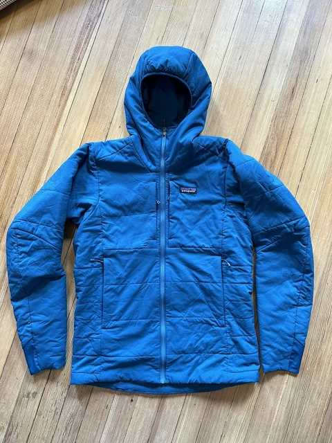 Patagonia Mens  Nano Air Hoody Full Zip Jacket Insulated Big Sur Blue - Medium