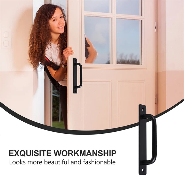 black barn door handle garage door handle 2x Handle for Gate Barn Door Handle 3
