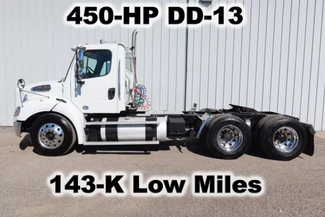 M2 450-Hp Dd13 Daycab Tandem Axle Semi Haul Truck Tractor 143-K  Low Miles