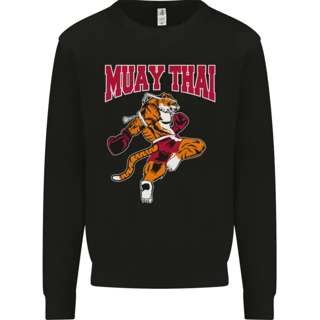 Muay Thai Tiger MMA Mixed Martial Arts Kids Sweatshirt Jumper