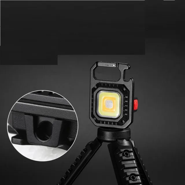 Outdoor Portable LED Multifunctional USB Mini Light With Keychain Accessibility