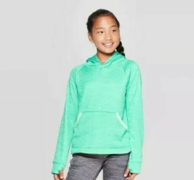 Girls C9 Champion Fleece Pullover Hoodie Mint Green Sweatshirt - SELECT SIZE