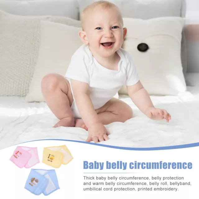 3 Pcs Baby Umbilical Cord Pure Cotton Newborn Navel Protection