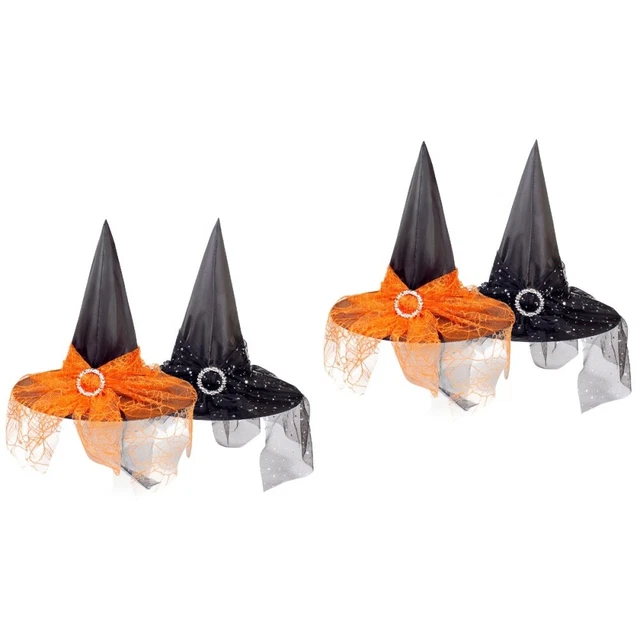 2 PACK PROM Headpiece Halloween Hats Witch Accessories Women's Miss £13