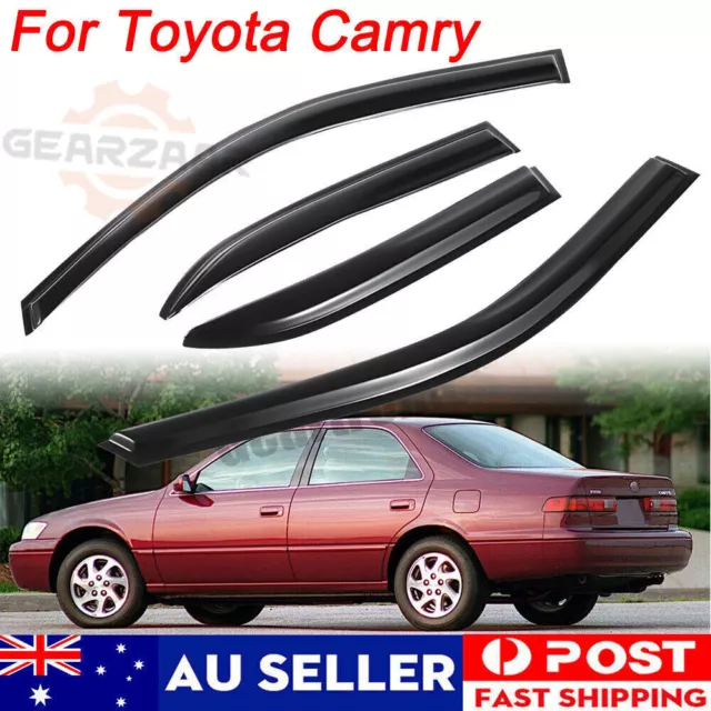 4PCS Window Visors WeatherShields Weather Shields fit For 1997-2001 Toyota Camry