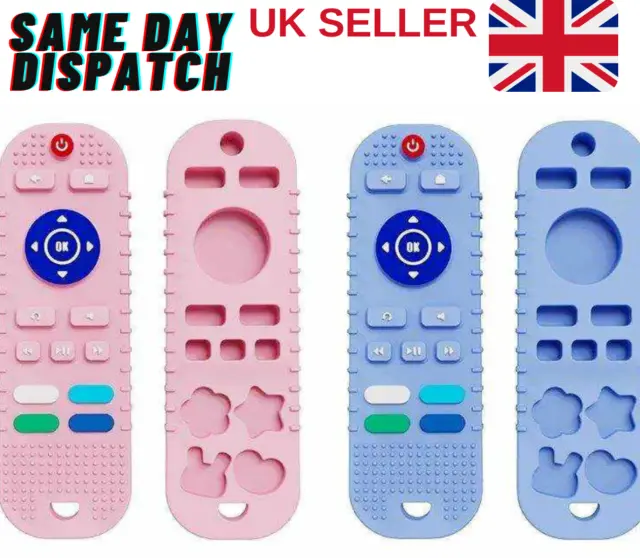 Baby Teething Toy TV Remote Control Shape Chew Teether For Sore Gums Soother