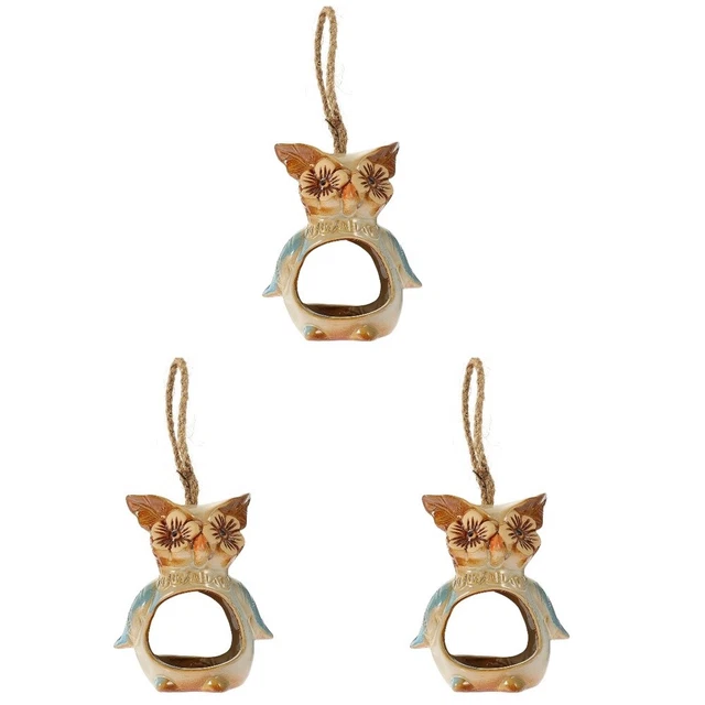 3x Hängende Pflanzer Korb Wand Hängen Pflanzen Halter Eule Sukkulenten Töpfe