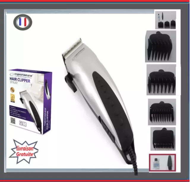 Tondeuse A Cheveux Barbe  Electrique Hair Clipper  Facile D Utilisation 230V