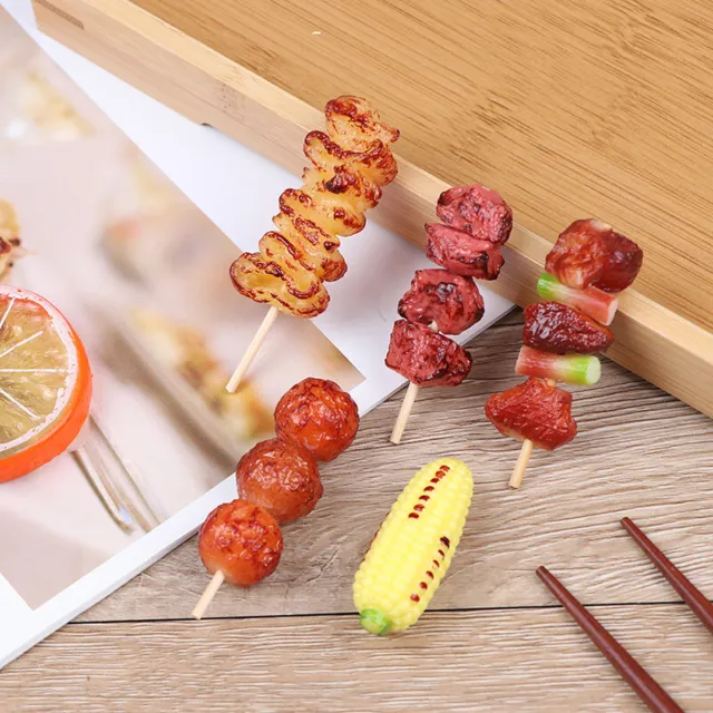 1Pcs Cute Mini Play Toy BBQ Simulation Food Miniature For Doll House ToyYXAW