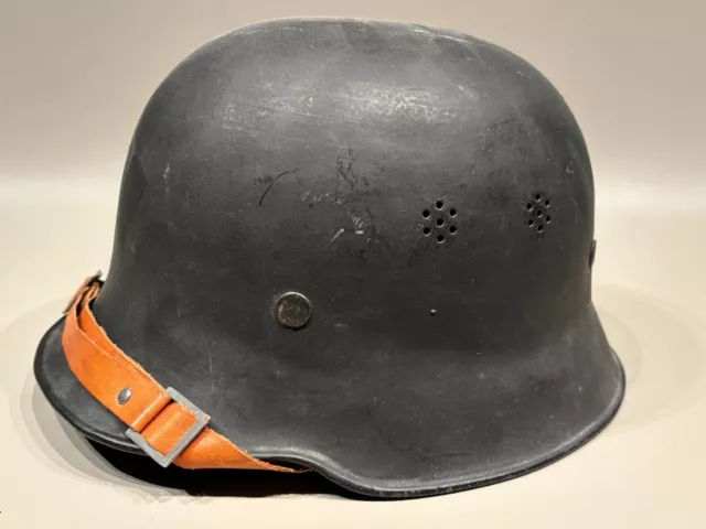 Ww-2 German M-34 Civic Duty Steel Helmet Unmarked Size 64   #4