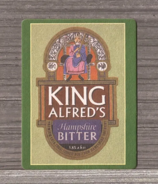 Hampshire Brewery Beer Coaster Romsey England-King Alfred's Hampshire Bitter