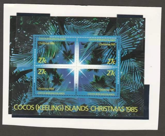 1985 COCOS ISLANDS Christmas 1985 MUH  SG MS 151