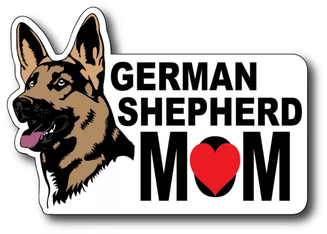 German Shepherd Mom Pet K9 Dog Lover Decal Laptop Car Window Bumper Sticker  3M