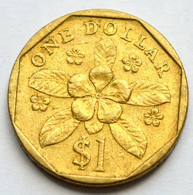 Singapore 1 Dollar 1990 Old Coin