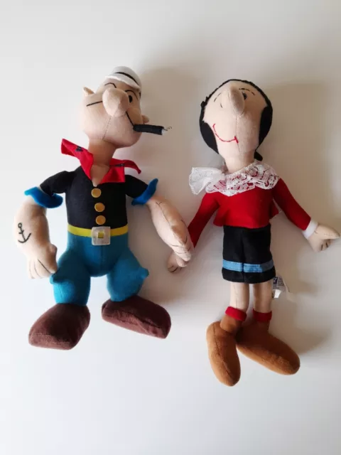 Vintage Popeye And Olive Soft Dolls. Grove International 1993. K.F.S. Inc.