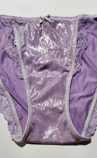 Victorias Secret Dream Angels String Bikini LACE Shiny 5/S PURPLE Glacier Hot 2