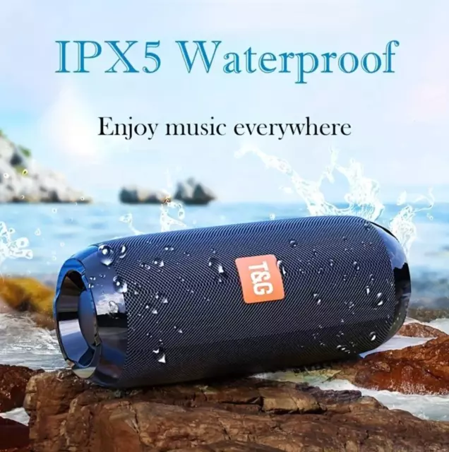 Enceinte Bluetooth Puissante Surround Stéréo sans Fil Étanche Waterproof IPX5 2