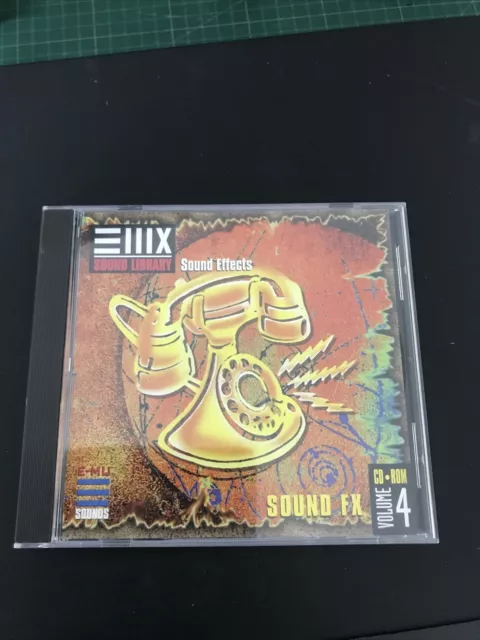 E-mu Sampler Sound Library Vol -4 CD Sound FX  EMU ESI,Ultra,EOS