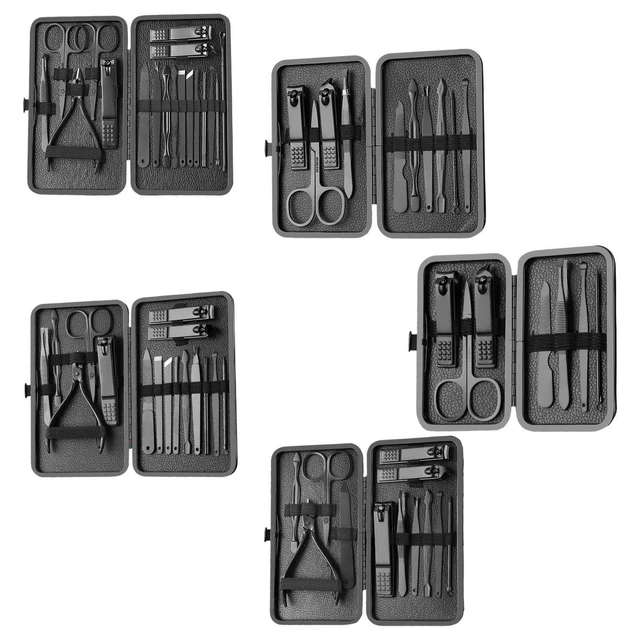 Set tagliaunghie per manicure Lima per unghie affilata con custodia