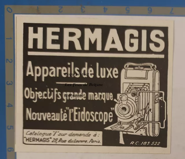 HERMAGIS LUXURY CAMERA EIDOSCOPE advertisement 1929