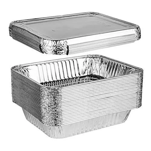 Jetfoil Aluminum Foil Steam Table Pans Half Size Deep 9x13 10 Pack
