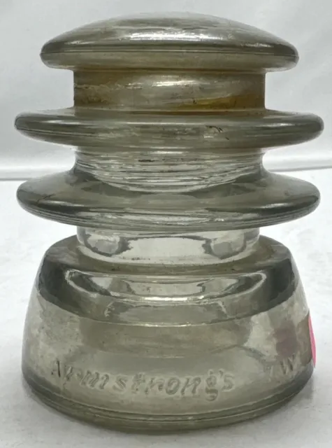 Armstrong TW 37 48 Electric Insulator Electrical Clear Armstrongs Approx 4" A1