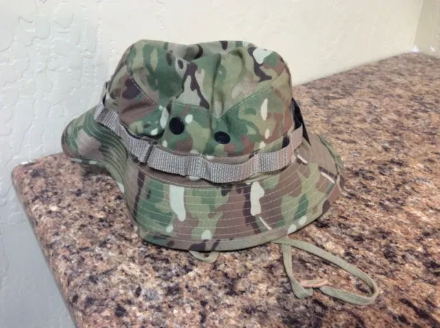 Boonie Hat Multicam OCP Camo Ripstop Vented Shell Loops Rothco 5892 SZ 7 1/2