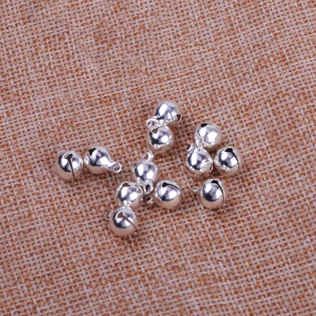 100x Schellen Glöckchen Glocke Schelle 8mm Weihnachtsglocken Deko Jingle Bells 2