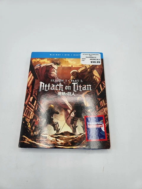 ATTACK ON TITAN - Season 3: Part 2 (Blu-Ray + DVD) - NEW $69.99 ...