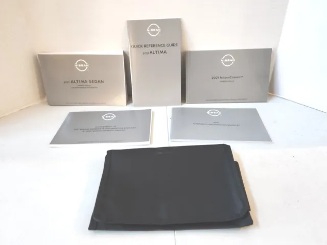 2021 Nissan Altima Owners Operator Manual Set With Case OEM Free Shipping