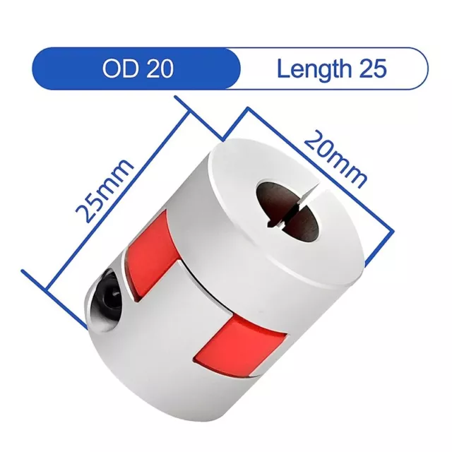 D20XL25 Flexible Wellenkupplung 5 Mm Bis 8 Mm für 3D-Drucker, CNC-Maschine 4489