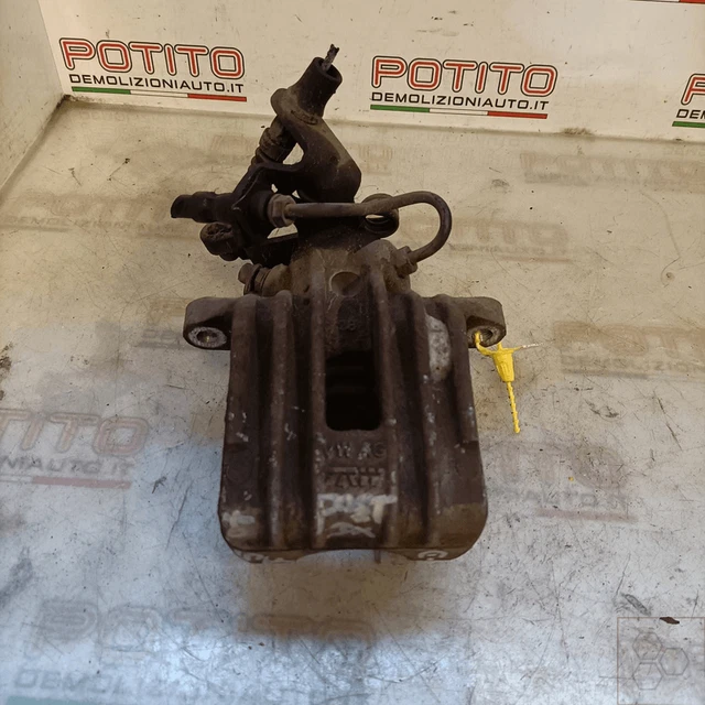 Elettrico Pinza Freno Per VW Passat 3C 05-07 Posteriore Dx 3C0615404 Rosso@VKC2