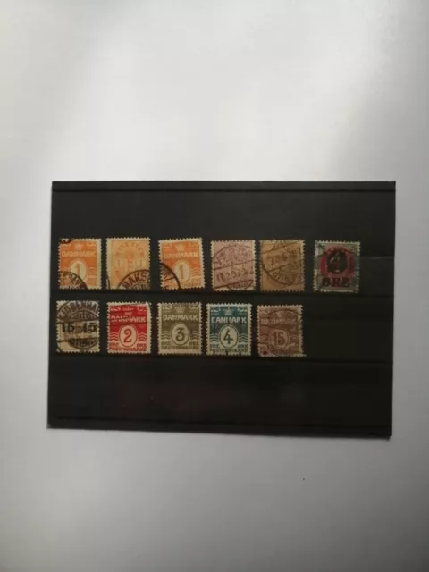 timbres Danemark Oblitérés Trace De Charnière