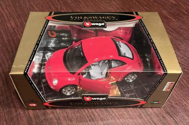 Burago volkswagen new beetle 1998 sales gold collection