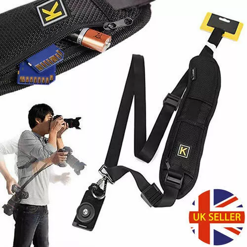 Quick Sling Camera Single Shoulder Belt Strap SLR DSLR Cameras Canon Sony Nikon
