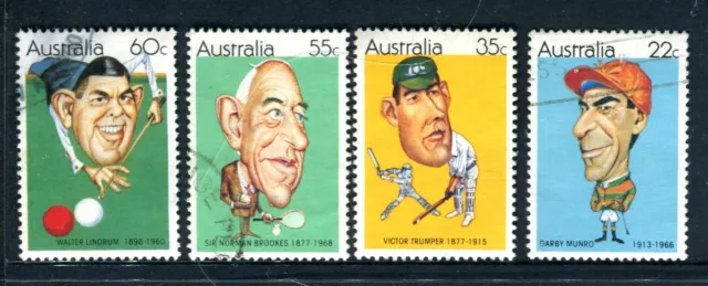 1981 Australian Sporting Personalities - Complete Set of Used Stamps