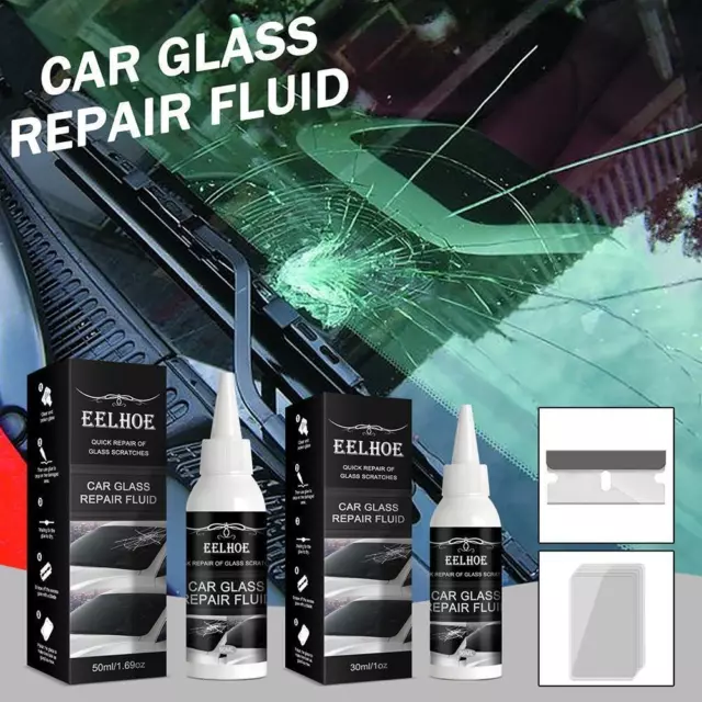 Cracked Glass Repair Fluid Kit Car Window Windshield Scratch