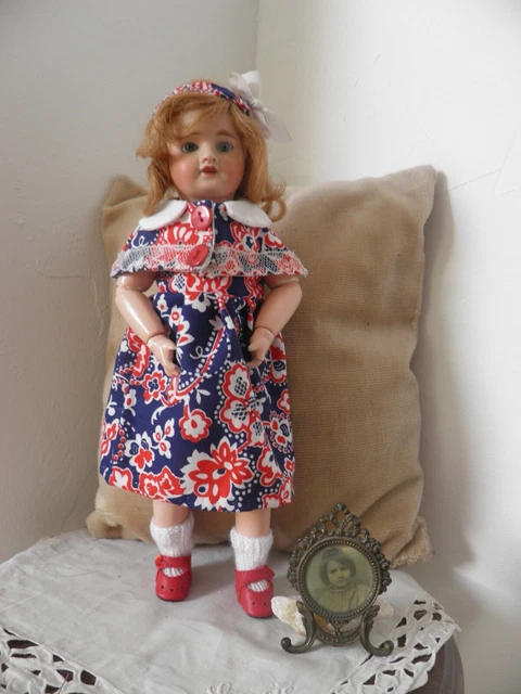Ensemble Fleuri Reproduction – Années 1950 – Pour Poupée Bleuette + Accessoires – Neuf
