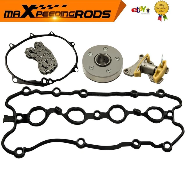 TIMING CHAIN & Tensioner Kit For Audi A3 A4 VW Golf Passat 2.0 FSI GTI ...
