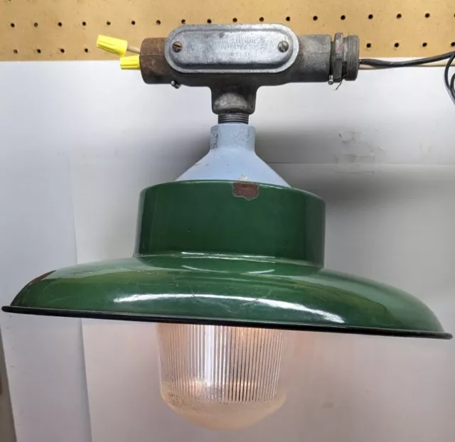Vintage Crouse Hinds Explosion Proof Industrial Gas Station Light