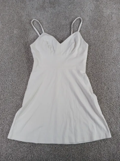 Amanda Uprichard Women's Dress Size M White Solid Mini Sleeveless