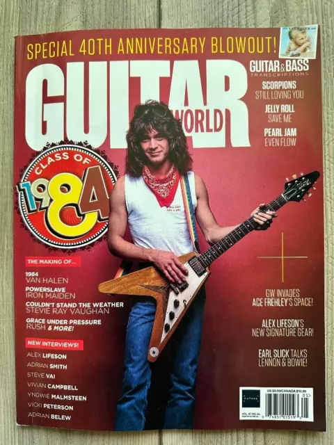 GUITAR WORLD Magazine May 2024 CLASS Of 1984 EDDIE VAN HALEN Iron Maiden RUSH