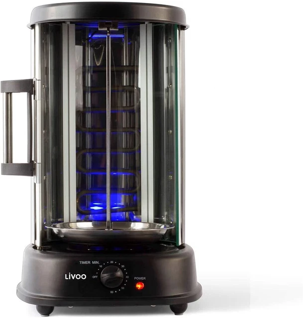LIVOO DOM323 Grill Vertical pour Kebab, Poulet Rôti 2,5 Kg, Brochettes |... 4