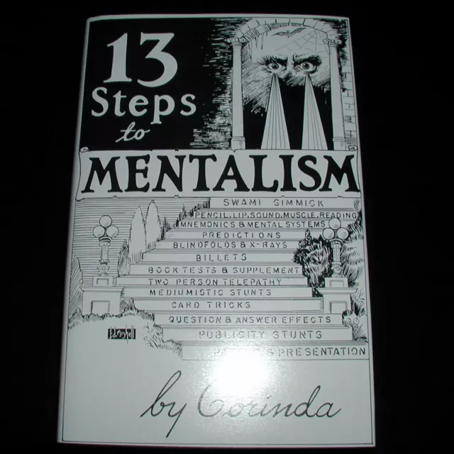 13 (Thirteen) Steps To Mentalism by Corinda Superb Mentalism Hardback Book!