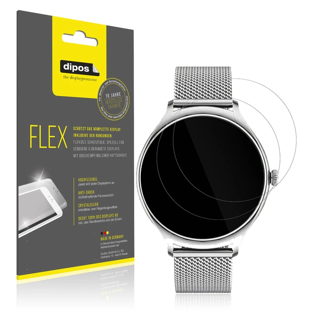 2x Film de protection d'écran pour Toobur 1.91 Zoll Smartwatch, recouvre 100 2x Film de protection d'écran pour Toobur 1.91 Zoll Smartwatch, recouvre 100