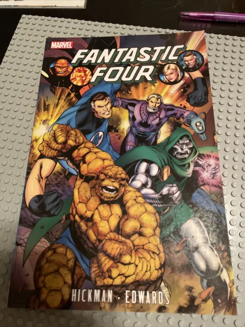 Fantastic Four by Jonathon Hickman Volume 3 Marvel TPB RARE Dr Doom Thing Torch