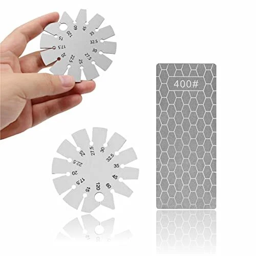 cuchillo buscador de ángulos y diamante piedra afilar cuchillo de acero inoxidable ángulo Gau