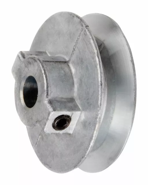 Chicago Die Cast  2 1/2 in. Dia. Zinc  Single V Grooved Pulley