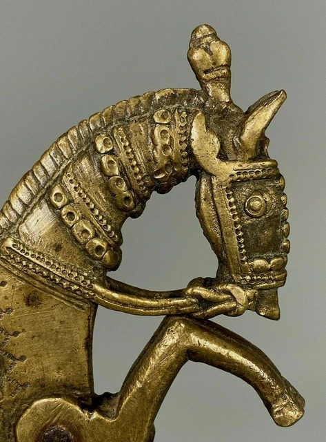 Fine South East Asia Asian Brass Horse Shape Betel Nut Cutter ca. early 20th c.