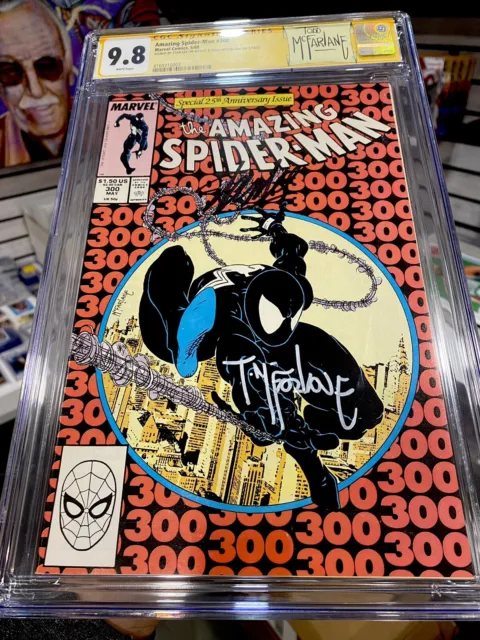 Amazing Spider-Man #300 CGC 9.8 SS Stan Lee Todd McFarlane 1st App Venom RED HOT